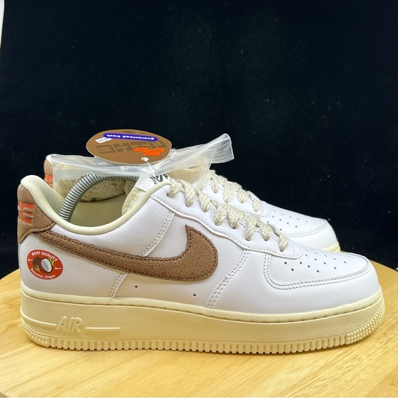 Nike Air Force 1 Low LX White Coconut Milk Archaeo DJ9943-101 Wmns Sz 9 - Picture 3 of 10